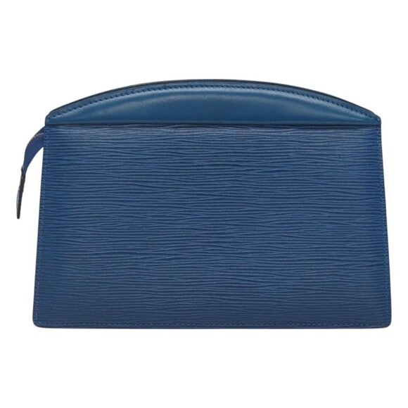 LOUIS VUITTON Epi Trousse Crete Pouch Blue M48405 LV Auth 126015 - Picture 3 of 16